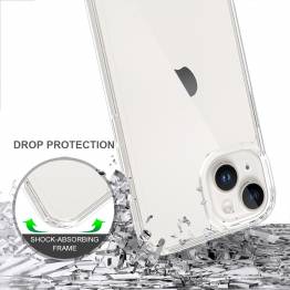 Beskyttende iPhone 15 deksel - Gjennomsiktig