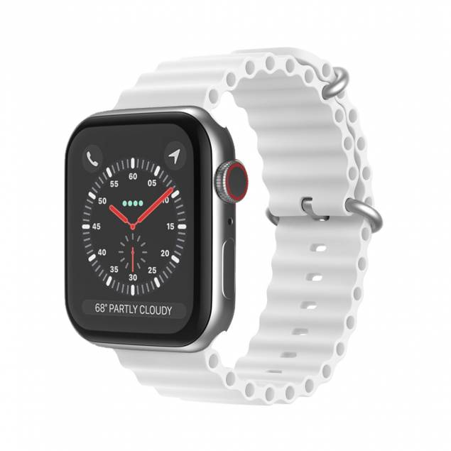 Dux Ducis Ocean silikonrem til Apple Watch 38/40/41mm - Hvit