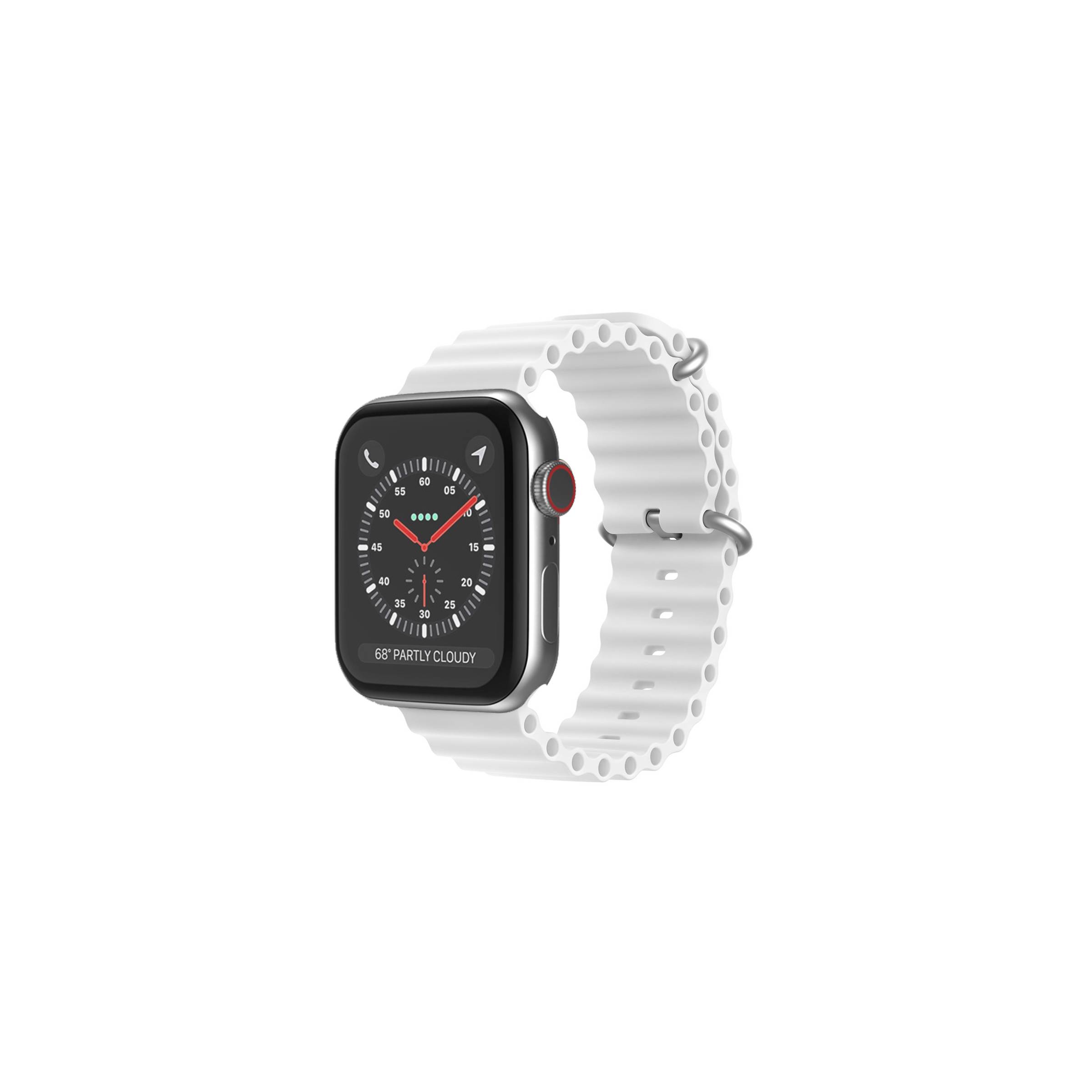 Bilde av Dux Ducis Ocean Silikonrem Til Apple Watch 38/40/41mm - Hvit, Farge Hvit