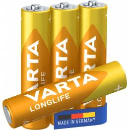 Varta Longlife alkaliske AAA-batterier - 4 stk