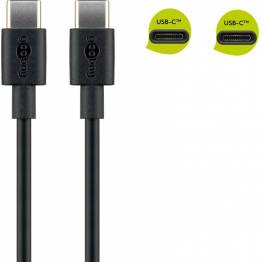  USB-C data- og ladekabel 60W fra Goobay - 1m - Sort