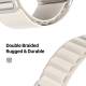 DUX DUCIS Apple Watch nylon Loop stropp 38/40/41mm - Starlight hvit
