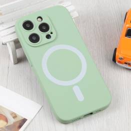  iPhone 15 Pro MagSafe silikondeksel - Grønn