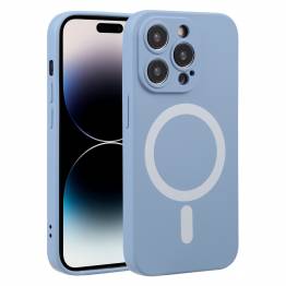 iPhone 15 Pro MagSafe silikondeksel - Blå
