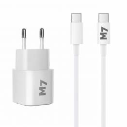  USB-C PD-kabel med 20W lader for iPad/smarttelefoner