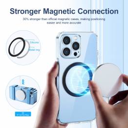  Forsterkende MagSafe metallring for iPhone og andre smarttelefoner - 2 stk
