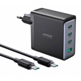 Joyroom GaN 4-ports USB-C/USB 100W PD Mac-lader med 1,2 m USB-C-kabel