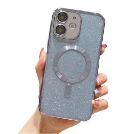 iPhone 11 MagSafe Glitter deksel - Sølv