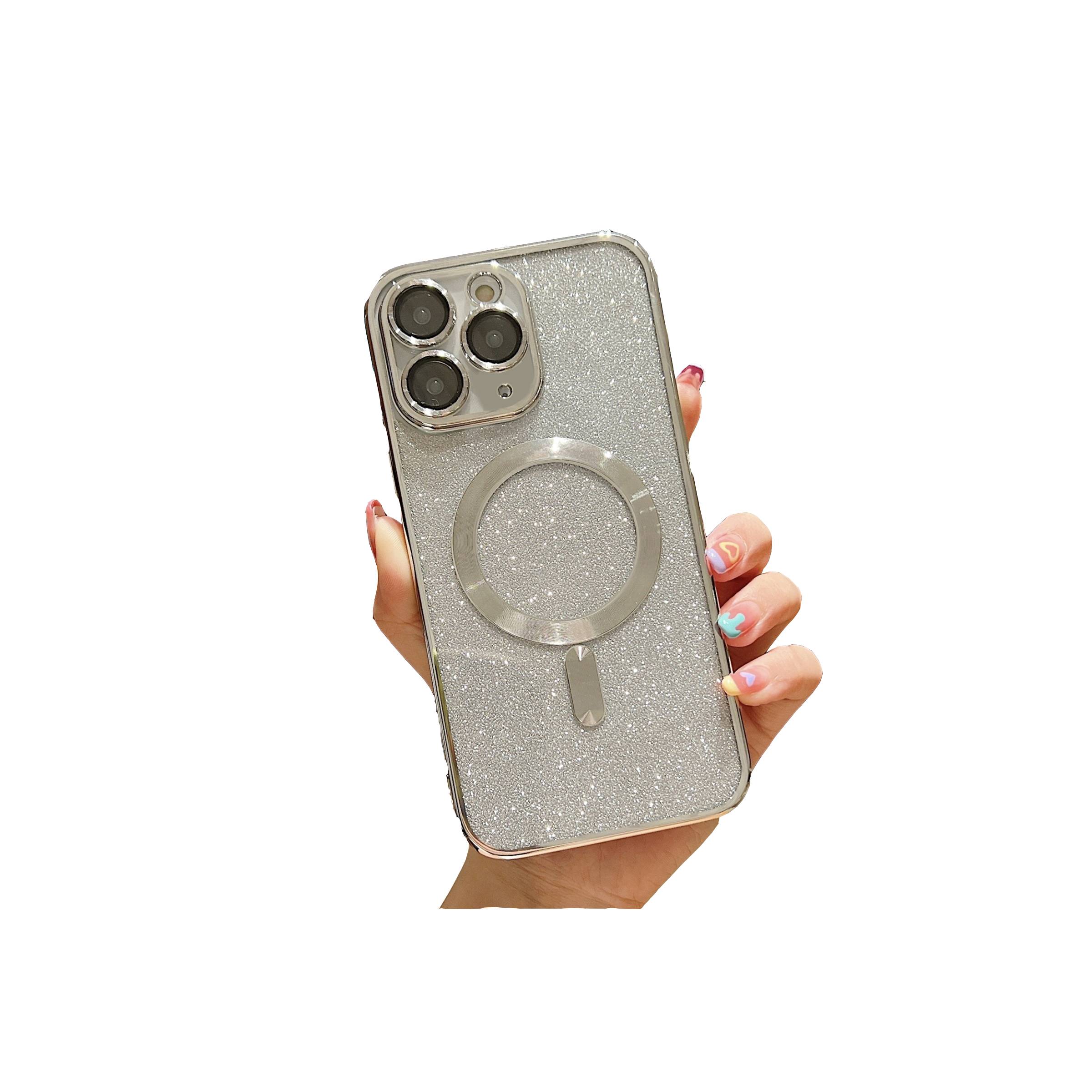 Bilde av Iphone 11 Pro Magsafe Glitter Deksel - Sølv