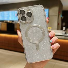 iPhone 11 Pro MagSafe Glitter deksel - Sølv