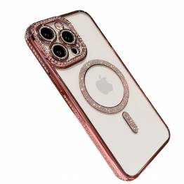 iPhone 13 Pro MagSafe deksel med "diamanter" - Rosa
