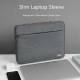 Melcou 13" MacBook/PC sleeve med hank - lys grå