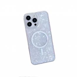  iPhone 12 / 12 Pro MagSafe-deksel med perlemoreffekt - Hvit