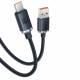 Legendary robust gamer USB til USB-C kabel m/vinkel - 2m - Blå