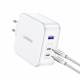 Ugreen Nexode 3-port USB-C/USB 140W PD Mac-lader med 1,5m USB-C-kabel - Hvit