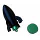 Rakett geocache-beholder med gjenger og hull for oppheng - 9cm - 3D-printet