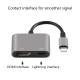 Lightning til HDMI-adapter med Lightning-port for strøm - Grå