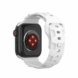  Sports silikonrem til Apple Watch 42/44/45/49mm - Hvit