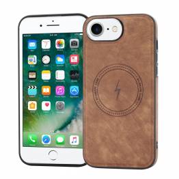 iPhone 7/8/SE 20/22 MagSafe deksel i brun kunstlær