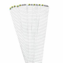 10 stk geocaching loggstrimler i vannavstøtende papir - 108 logger - 3cm