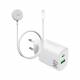 M7 Apple Watch laderpakke - 1 meter USB-kabel + dobbelt lader