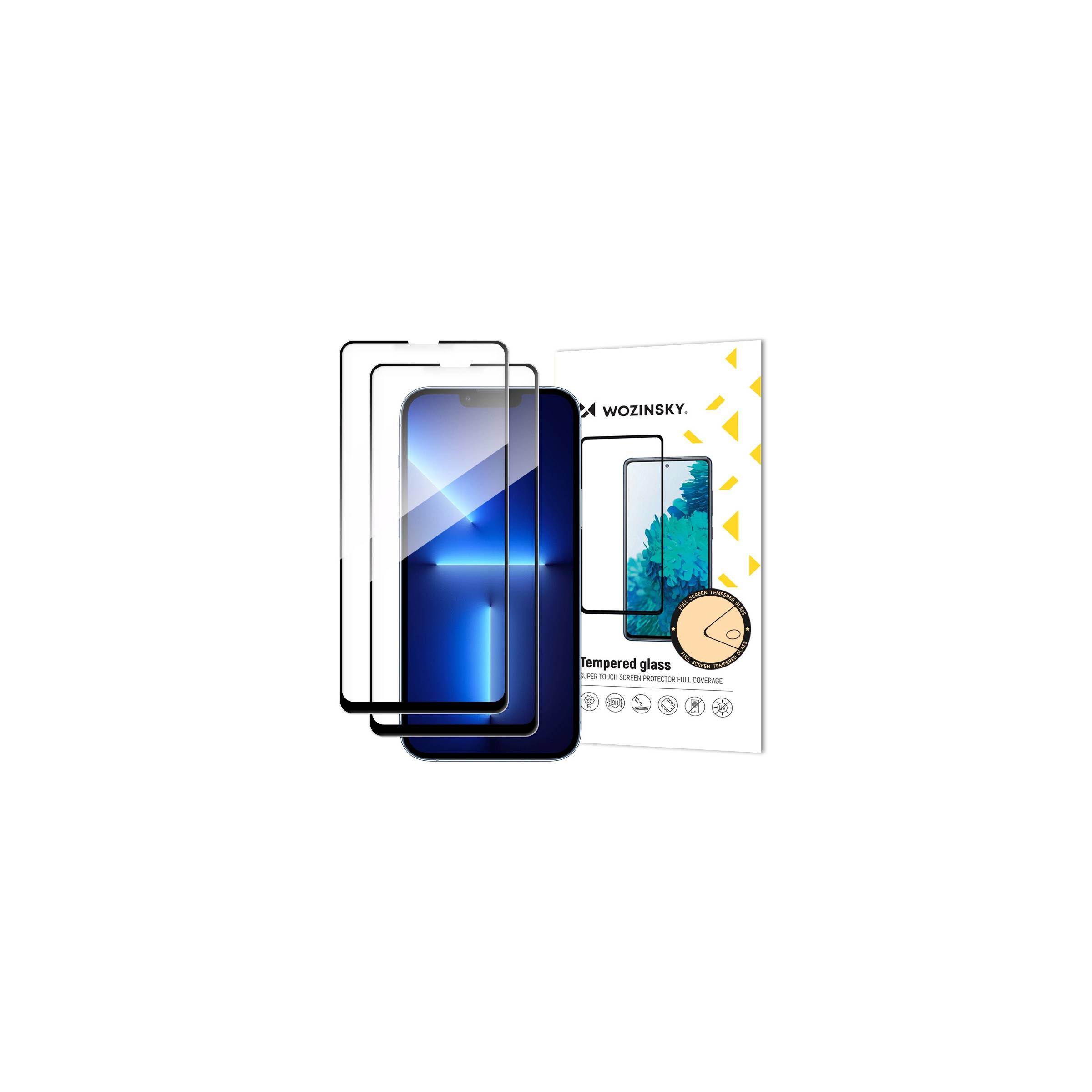 Super Tough beskyttelsesglass til iPhone 13/13 Pro/14/16e fra Wozinsky – 2-pack