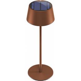  Oppladbar, vanntett og solcelledrevet bordlampe med berøringskontroll - Bronse