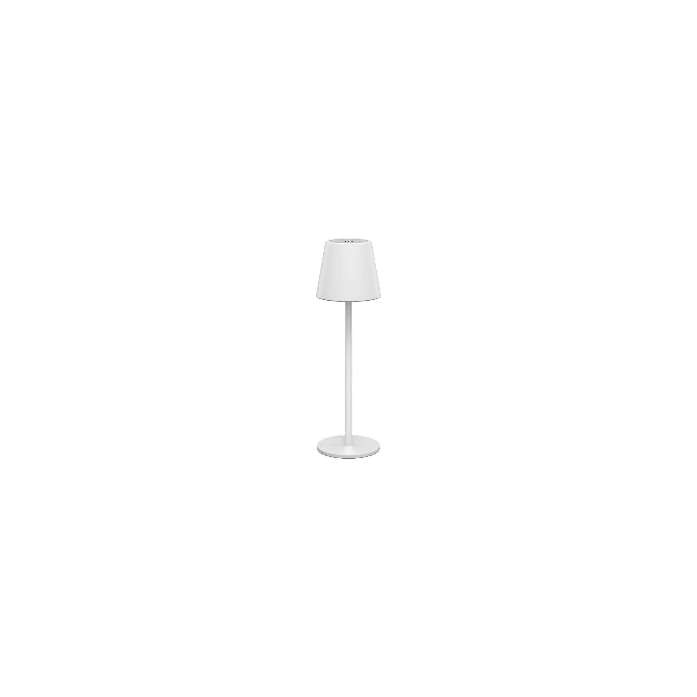 Oppladbar og vanntett LED-bordlampe med touchkontroll – Hvit