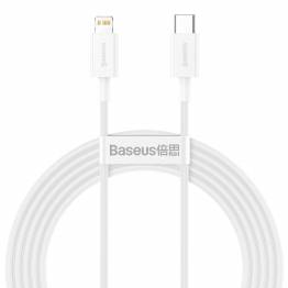 Baseus Superior USB-C til Lightning kabel - 2m - Hvit