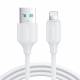 Joyroom USB til Lightning kabel - 1m - Hvit