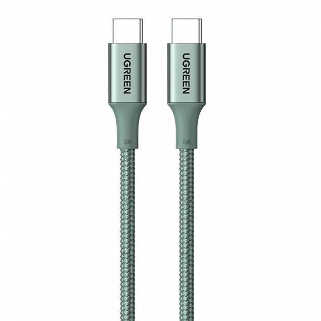 Ugreen robust USB-C ladekabel - 1m - 100W PD - Grønn