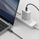 Joyroom vevd USB-C kabel med display - 100W - 1,2m - Sort