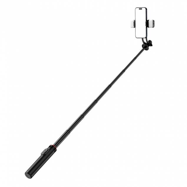 Selfiestang 3-i-1 med tripod, fjernbetjening og dual LED lys - op til 1,33m