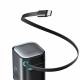 Joyroom 65W GaN PD-lader med uttrekkbart USB-C-kabel og USB-C/USB-A-porter