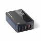 LDNIO 4-ports 65W PD QC 2xUSB-C og 2xUSB-A Mac-lader med skjerm