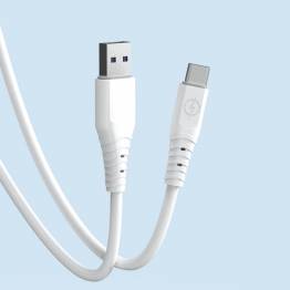  Dudao USB til USB-C PD ladnings- og datakabel - 1m - Hvit