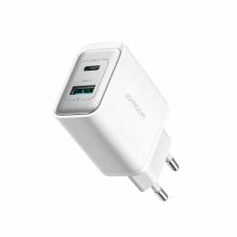 Joyroom Dual iPhone/iPad USB QC3.0 og USB-C PD lader - 30W - Hvit