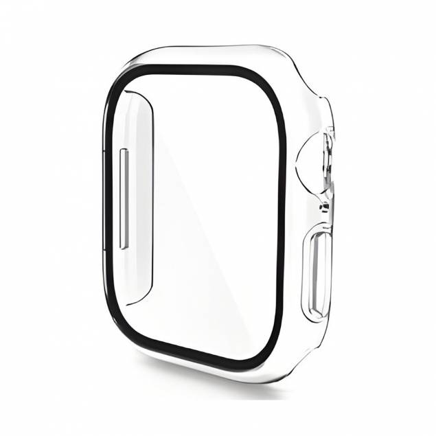 Enkay cover med beskyttelsesglass til Apple Watch 10 - 46mm - Gjennomsiktig