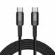 Tech-Protect UltraBoost Evo vevd USB-C kabel 100W PD ladekabel - Svart - 3m