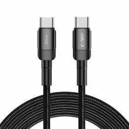 Tech-Protect UltraBoost Evo vevd USB-C kabel 100W PD ladekabel - Svart - 3m