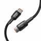 Tech-Protect UltraBoost Evo vevd USB-C kabel 100W PD ladekabel - Svart - 3m