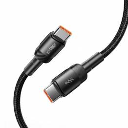  Tech-Protect UltraBoost Evo vevd USB-C kabel 100W PD ladekabel - Svart - 3m