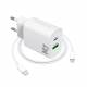 20W lader for iPhone/iPad med USB-C PD og USB-C for Lightning-kabel