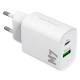 20W lader for iPhone/iPad med USB-C PD og USB-C for Lightning-kabel