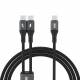 Dudao 2-i-1 USB-C Y kabel 100W 1.2m