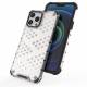 Honeycomb beskyttelsescover med TPU bumper til iPhone 13 Pro Max transparent