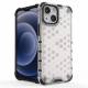 Honeycomb cover med TPU-bumper til iPhone 13 mini gennemsigtig