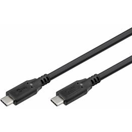 Goobay USB-C kabel 100W PD - USB4 - 40 Gbit/s - 2m - Sort