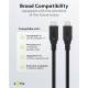 Goobay USB-C kabel 100W PD - USB4 - 40 Gbit/s - 2m - Sort