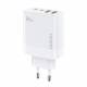 Dudao GaN 65W PD lader 2x USB-C / 2x USB - Hvit